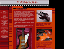 Tablet Screenshot of mygibsonbass.com